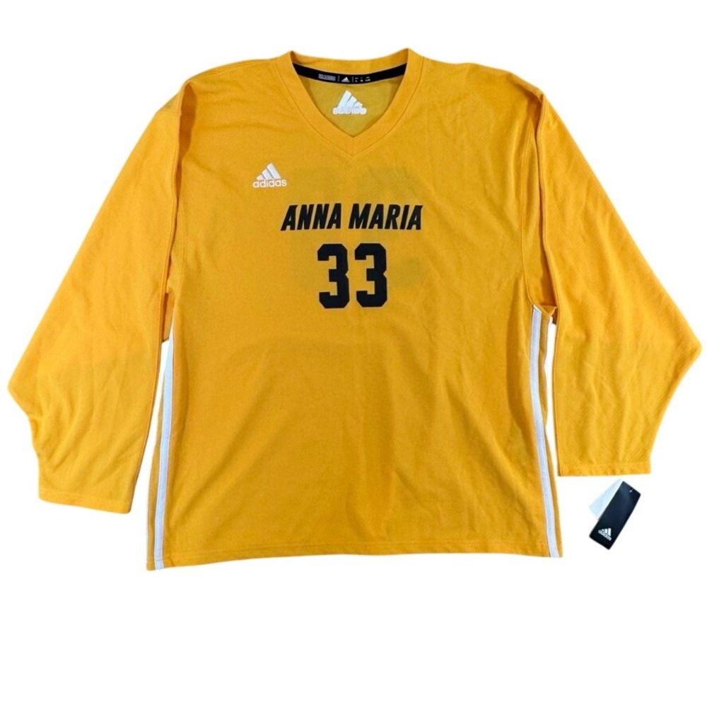 NWT Adidas Anna Maria 33 Long Sleeve Jersey Sunflo Yellow EC8107 Mens Large NWT
